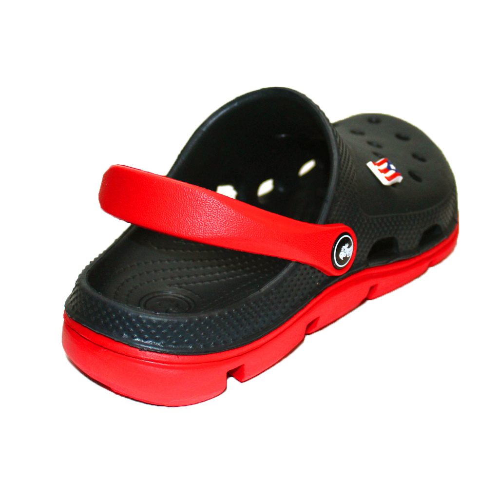 Damen Clogs aus EVA Dunkelblau mit roter Sohle | Jose Amorales | Großhandel