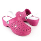 Damen Clogs aus EVA Bordeaux auf Keilabsatz | Jose Amorales | Großhandel