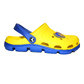 Damen Clogs aus EVA Gelb mit blauer Sohle | Jose Amorales | Großhandel