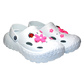 Damen Clogs aus EVA Weiß mit Jibbitz Blumen & Marienkäfer | Jose Amorales | Großhandel