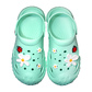 Damen Clogs aus EVA Türkis mit Jibbitz Gänseblümchen & Marienkäfer | Jose Amorales | Großhandel