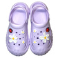 Damen Clogs aus EVA Flieder mit Jibbitz Gänseblümchen & Marienkäfer | Jose Amorales | Großhandel