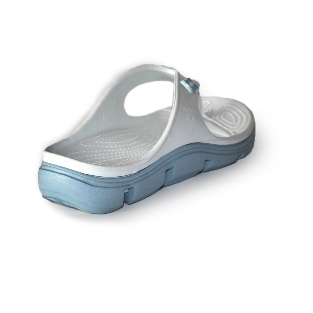 Damen-Flip-Flops aus EVA Weiß mit grauer Sohle | Jose Amorales | Großhandel