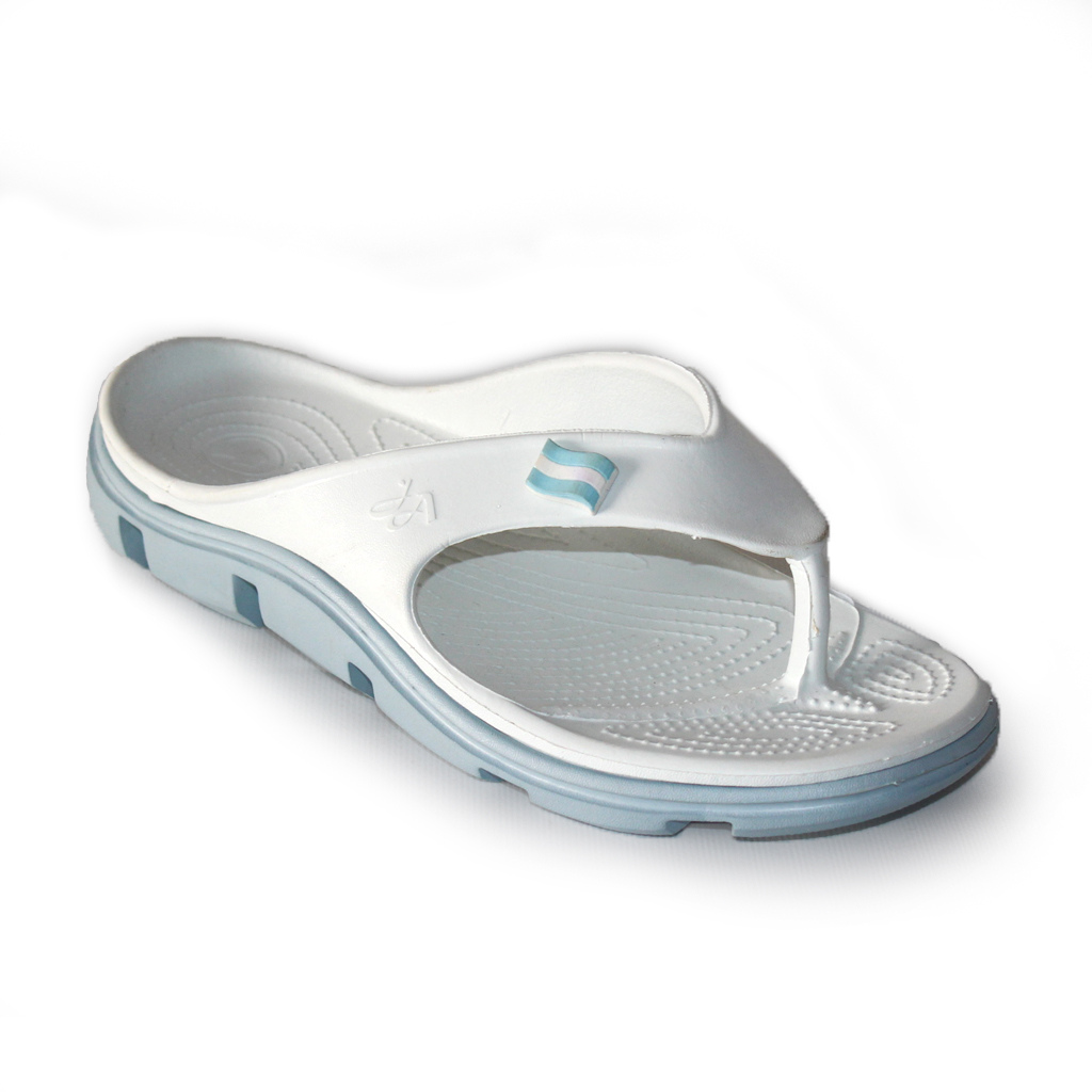 Damen-Flip-Flops aus EVA Weiß mit grauer Sohle | Jose Amorales | Großhandel