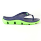 Damen-Flip-Flops aus EVA Dunkelblau mit hellgrüner Sohle | Jose Amorales | Großhandel