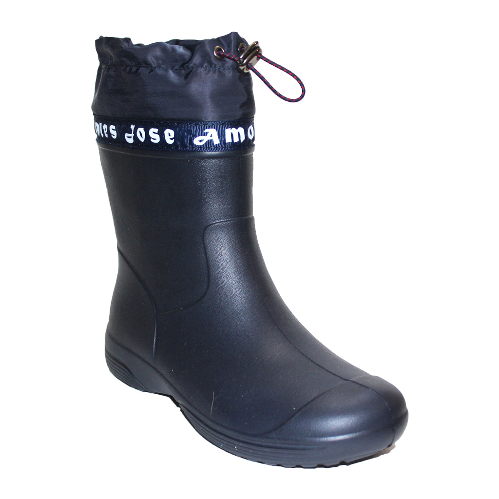 Damen EVA Gummistiefel Wasserdicht Dunkelblau mit Manschetten | Jose Amorales | Großhandel