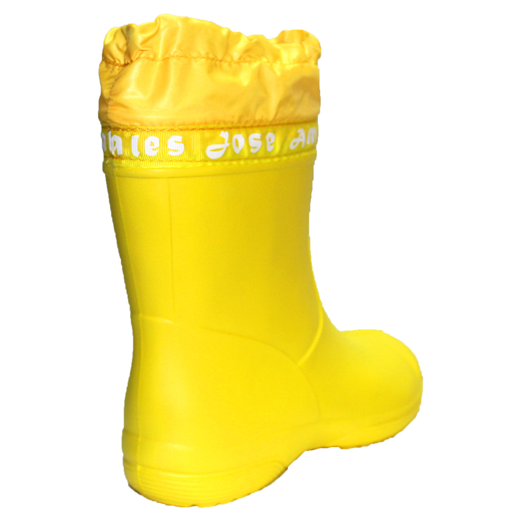 Damen EVA Gummistiefel Wasserdicht Gelb mit Manschetten | Jose Amorales | Großhandel
