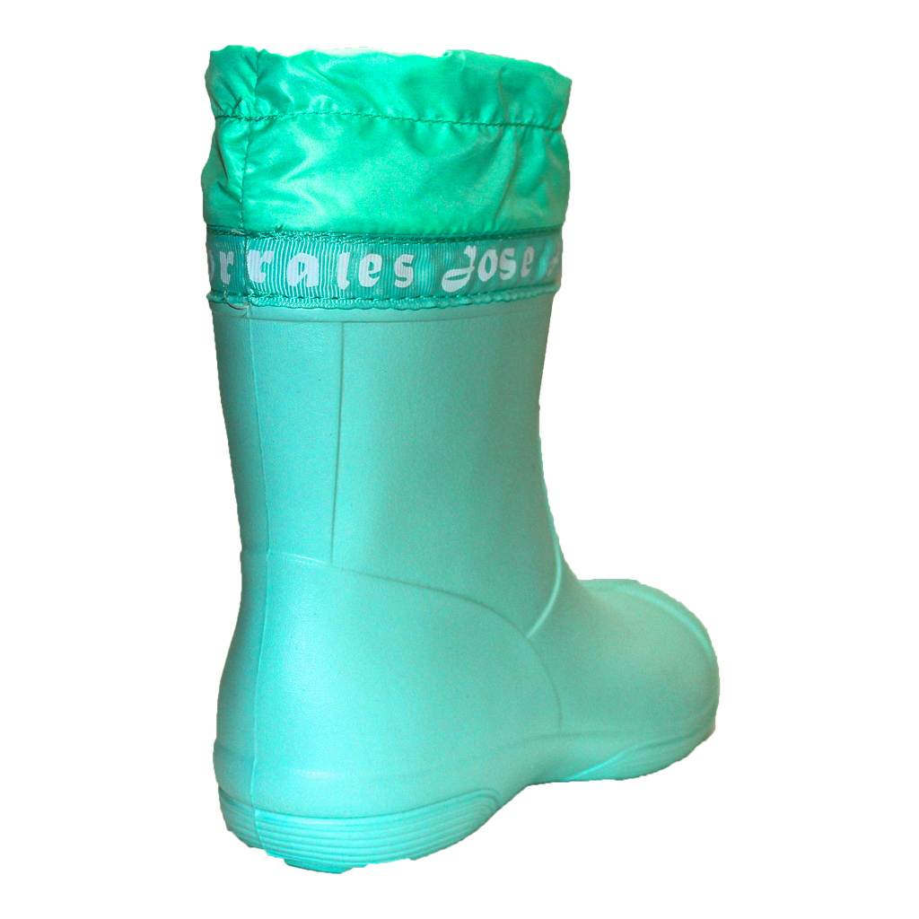 Damen EVA Gummistiefel Wasserdicht Türkis mit Manschetten | Jose Amorales | Großhandel