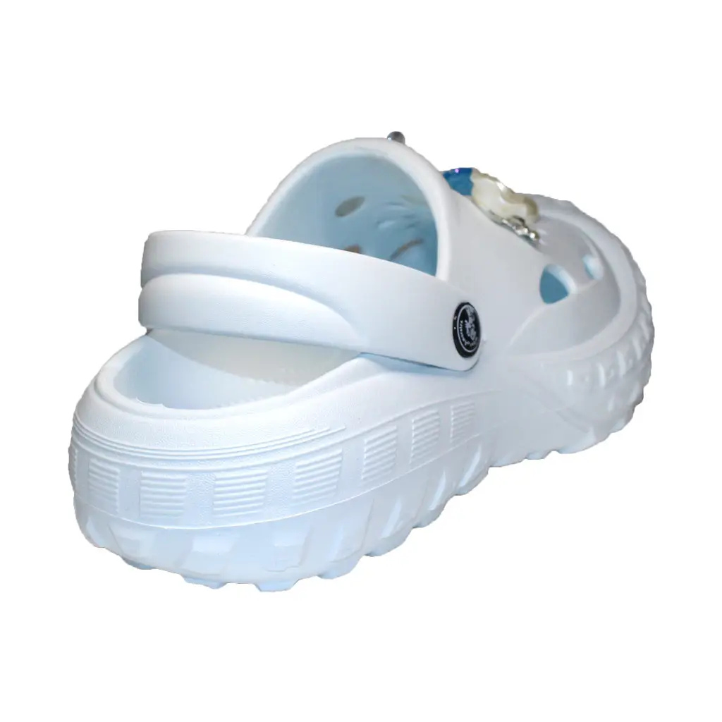 Damen-Clogs Weiß, Verzierung: Set aus Schmetterlingen | Jose Amorales | Großhandel