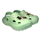 Damen Clogs Olivgrün mit goldfarbenen Jibbitz-Charms | Jose Amorales | Großhandel