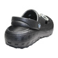 Damen Clogs Schwarz mit silberfarbenen Jibbitz-Charms und Kette | Jose Amorales | Großhandel