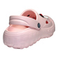 Damen Clogs Rosa mit Jibbitz-Deko: Gänseblümchen & Marienkäfer | Jose Amorales | Großhandel