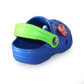 Kinder Clogs Blau mit grünem Fersenriemen & Jibbitz „Lightning McQueen“ | Jose Amorales | Großhandel