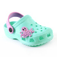 Kinder Clogs Türkis mit rosa Fersenriemen & Jibbitz „Oktopus“ | Jose Amorales | Großhandel