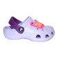 Kinder Clogs Flieder mit violettem Fersenriemen & Jibbitz „Schmetterling“ | Jose Amorales | Großhandel