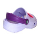 Kinder Clogs Flieder mit violettem Fersenriemen & Jibbitz „Schmetterling“ | Jose Amorales | Großhandel