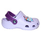 Kinder Clogs Flieder mit violettem Fersenriemen & Jibbitz „Schmetterling“ | Jose Amorales | Großhandel