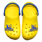Kinder Clogs Gelb mit blauem Fersenriemen & Jibbitz „I love Ukraine“ | Jose Amorales | Großhandel