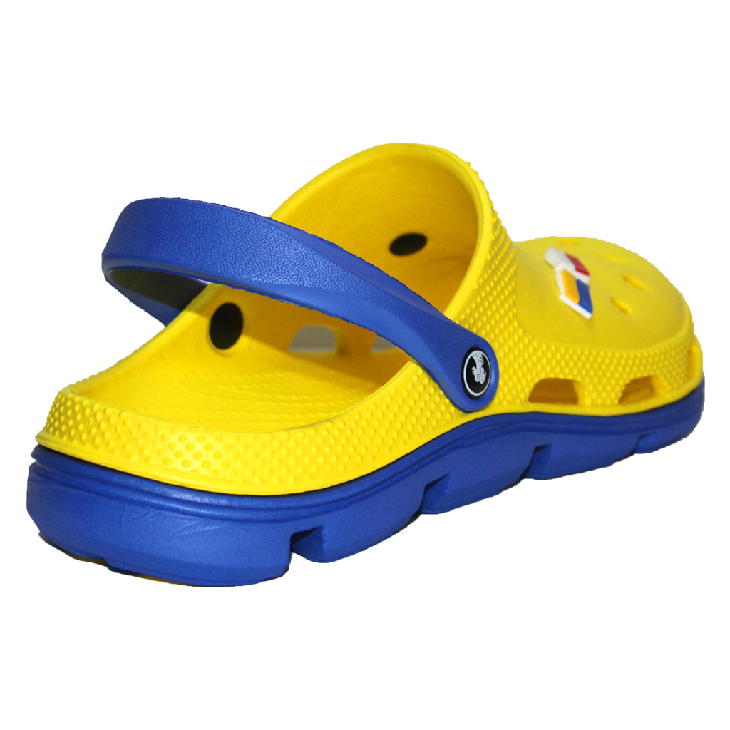 Herren Clogs Gelb mit blauer Sohle & Fersenriemen | Jose Amorales | Großhandel