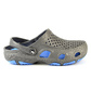 Herren Clogs Grau mit blauer Sohle & Netz-Oberteil | Jose Amorales | Großhandel