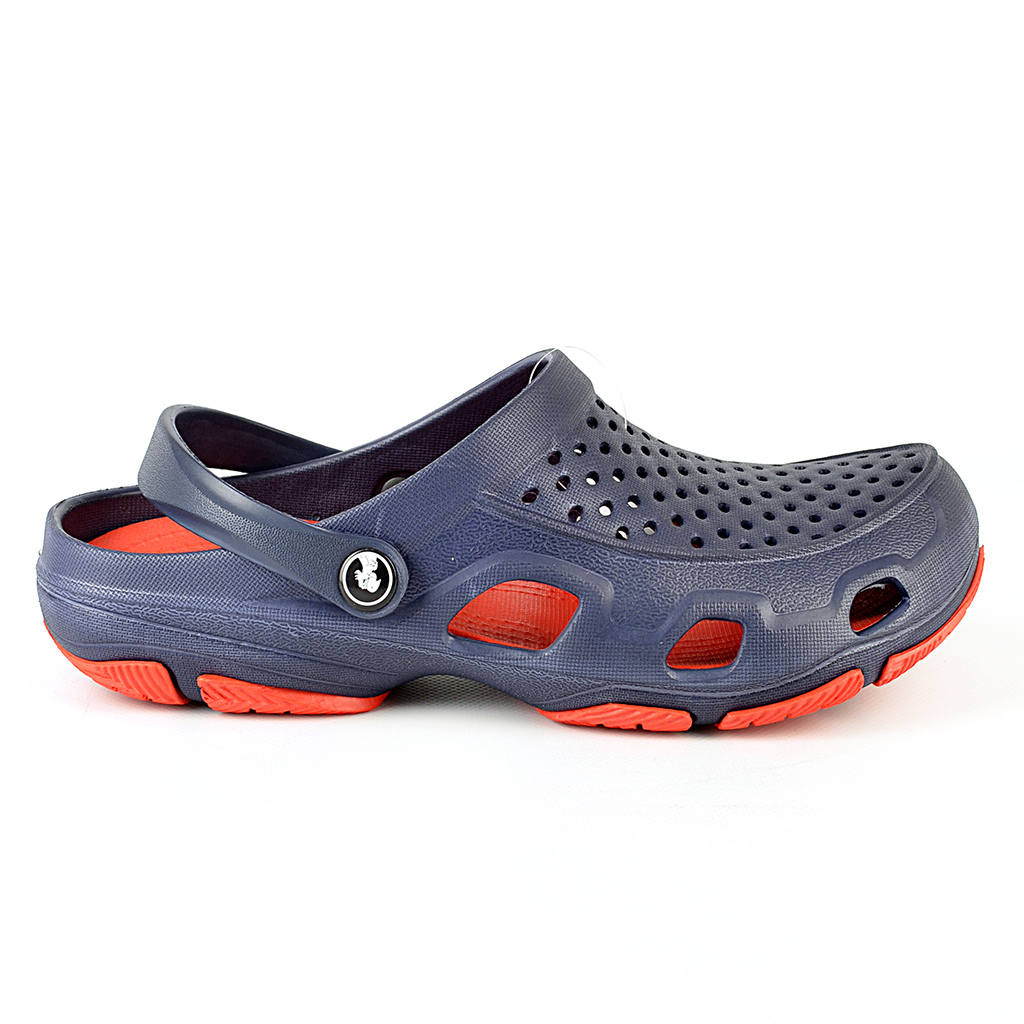 Herren Clogs Dunkelblau mit roter Sohle & Netz-Oberteil | Jose Amorales | Großhandel